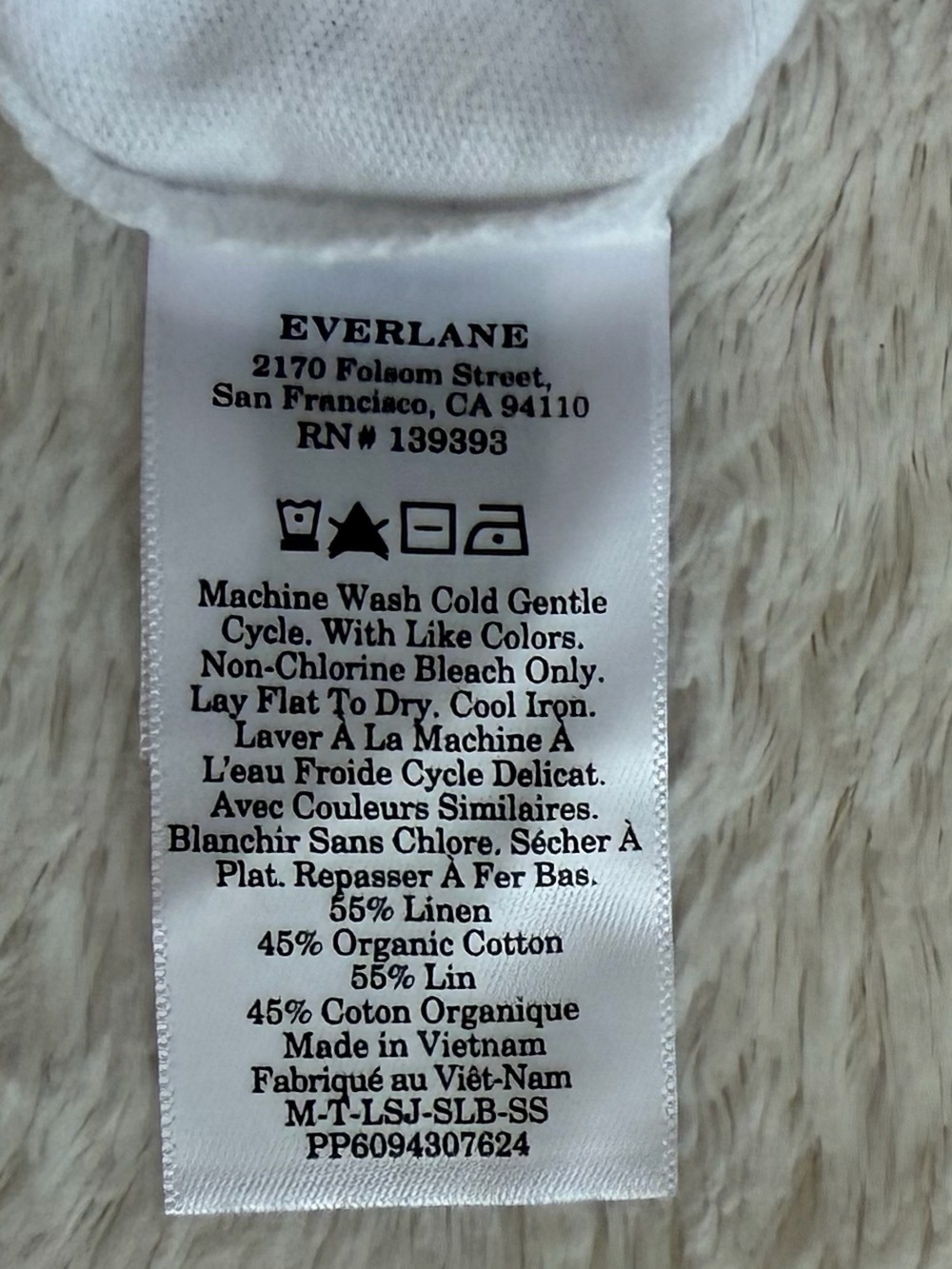 Everlane the Cotton Linen Tee NWOT - Picture 9 of 9